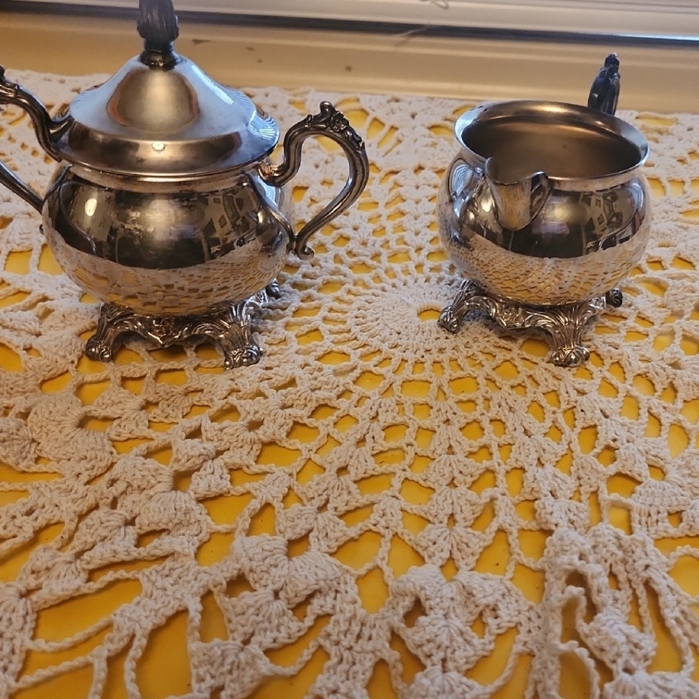 Elegant Silver Tea Set